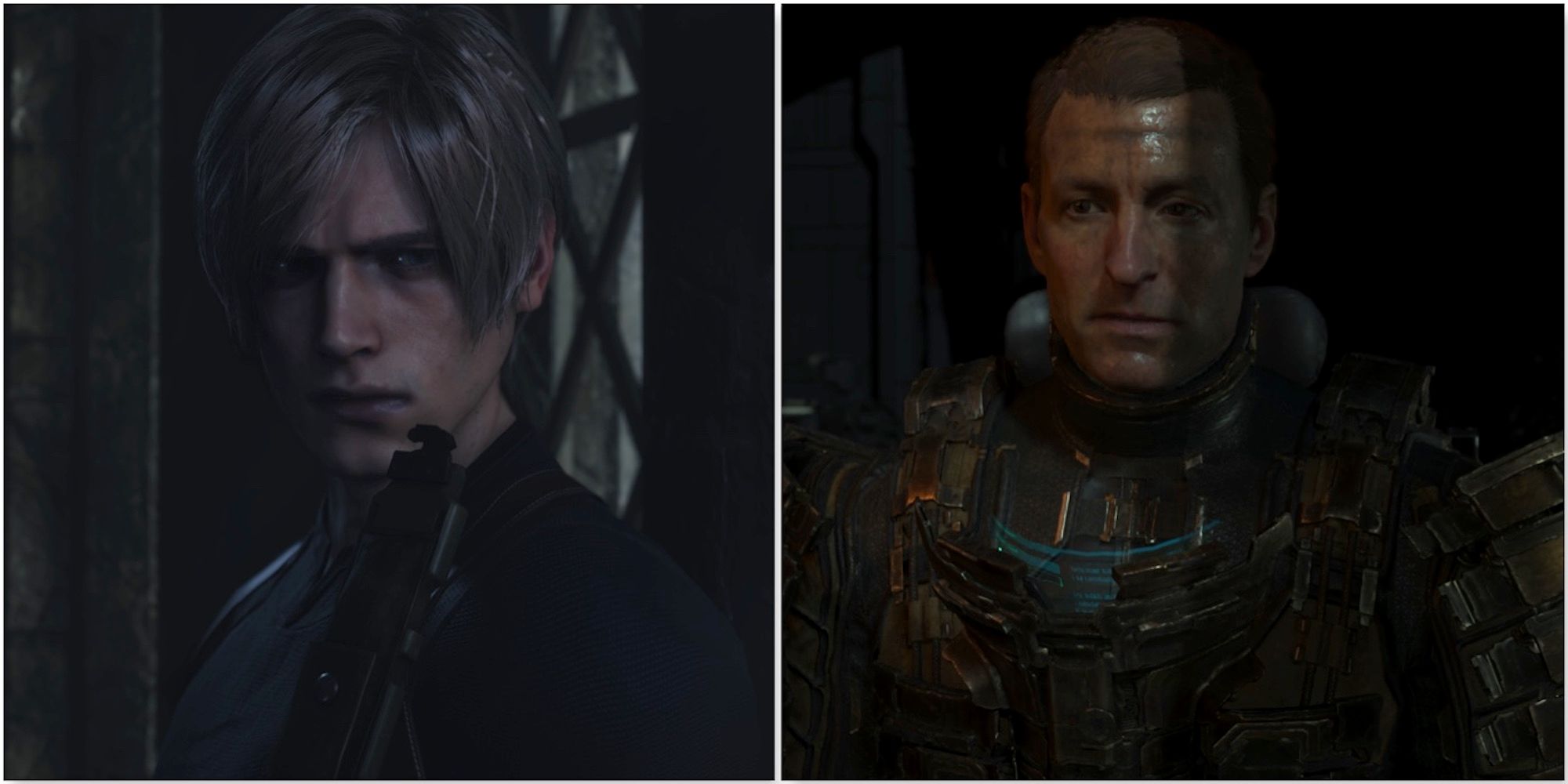 Leon in the Resident Evil 4 remake and Isaac in the Dead Space remake