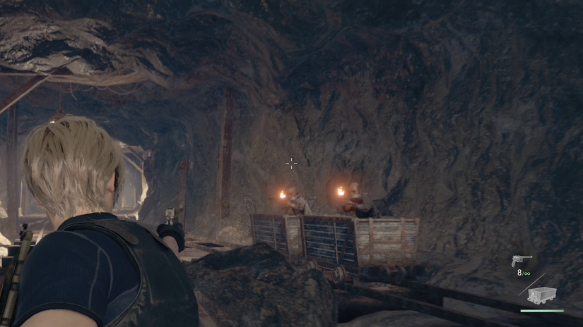 Resident Evil 4 Remake Mine Cart Enemies