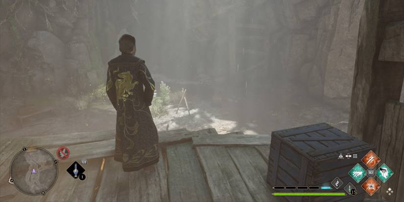 Exploring a Cairn Dungeon in Hogwarts Legacy