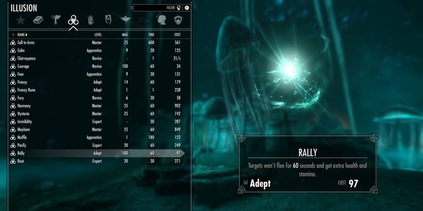 Skyrim spellbook rally