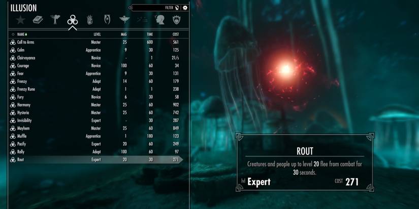 Skyrim spellbook rout
