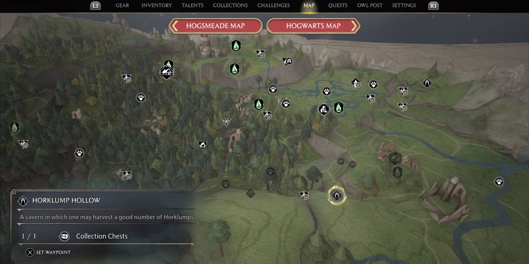 Horklump Hollow in Hogwarts Legacy