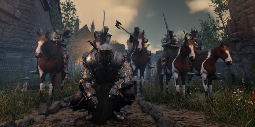 A Traditional Foot Fighter with companions