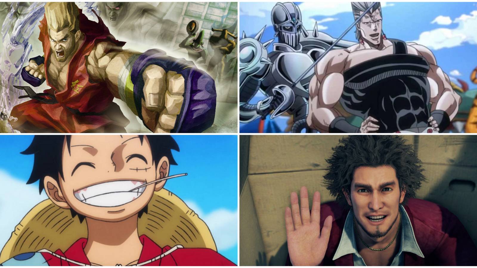 Anime Inspired Characters- Paul Phoenix Polnareff Luffy Ichiban