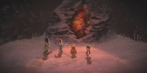 A cutscene featuring characters in I Am Setsuna