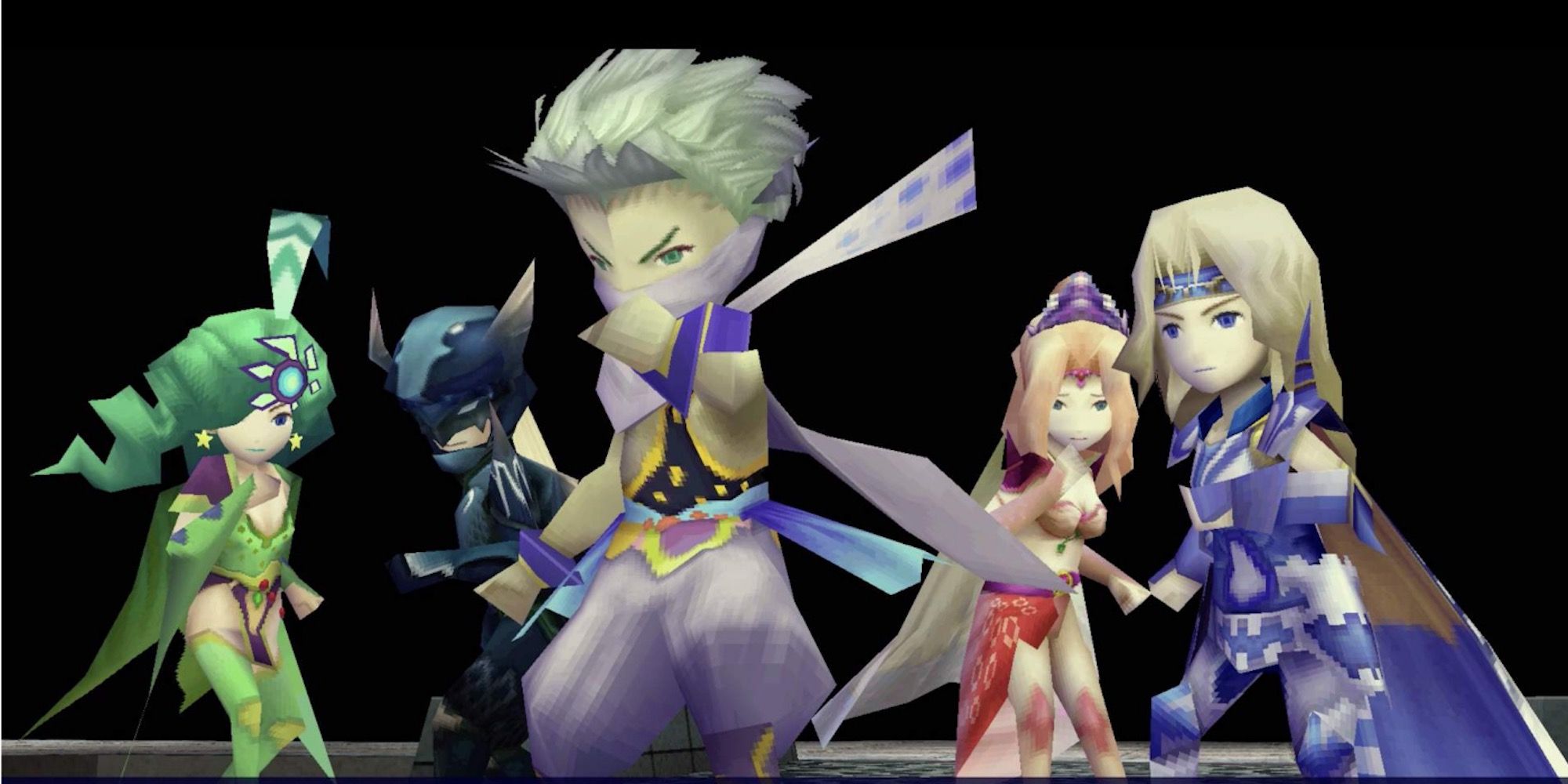 A scene featuring characters in Final Fantasy 4
