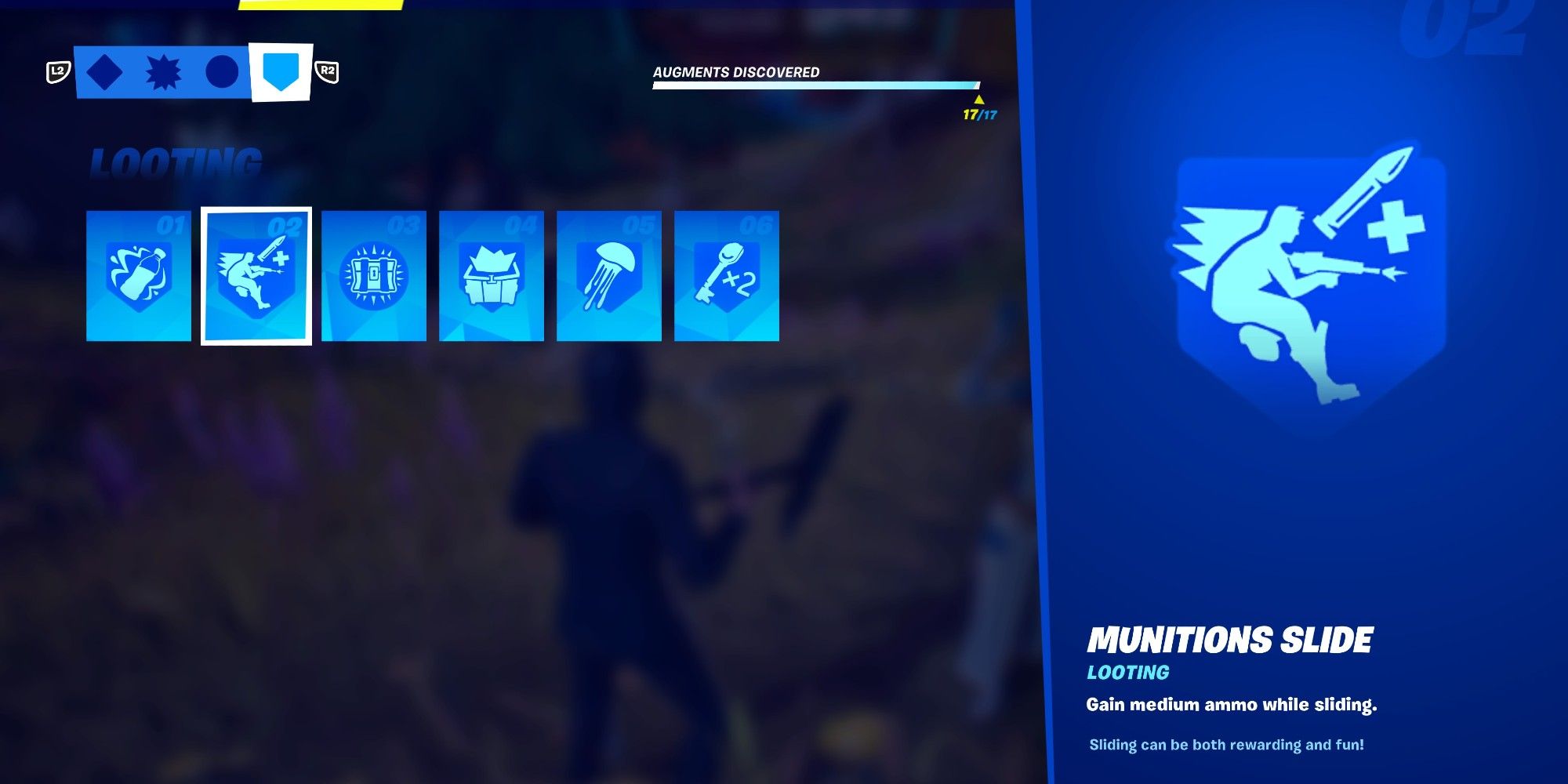the munitions slide augment in fortnite