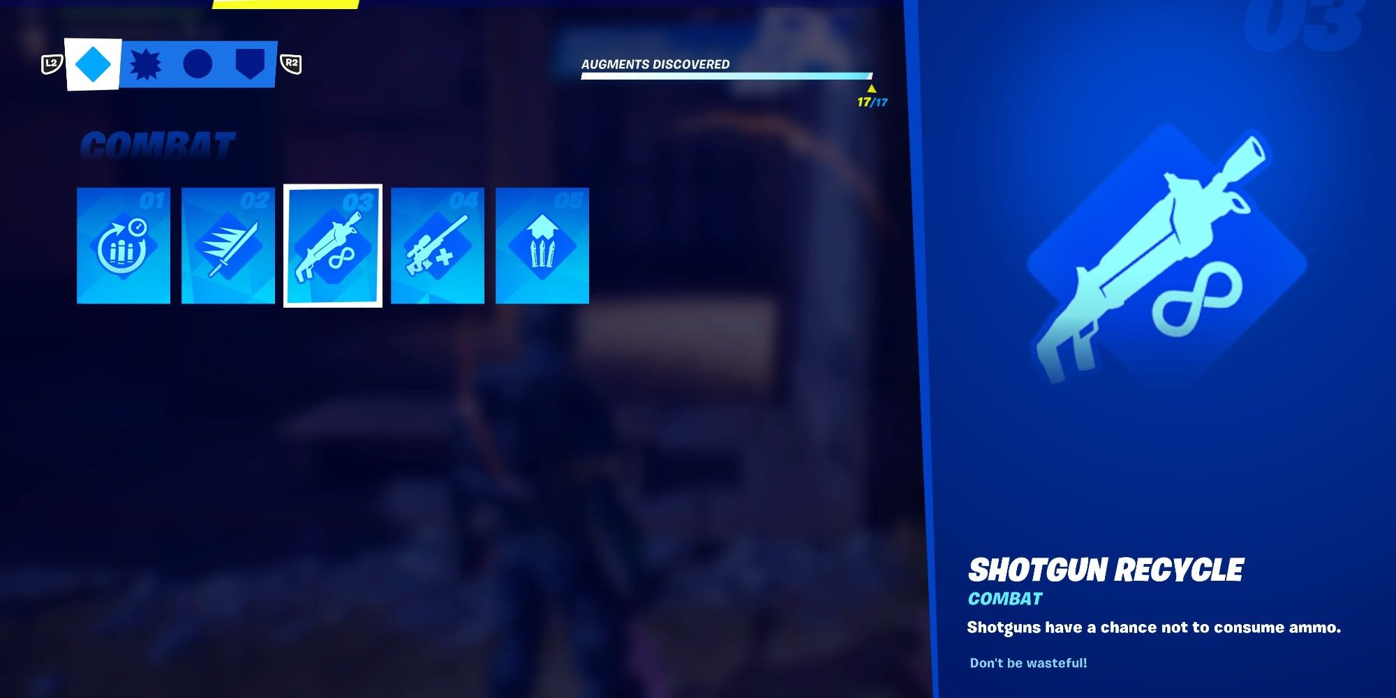 the shotgun recycle augment in fortnite