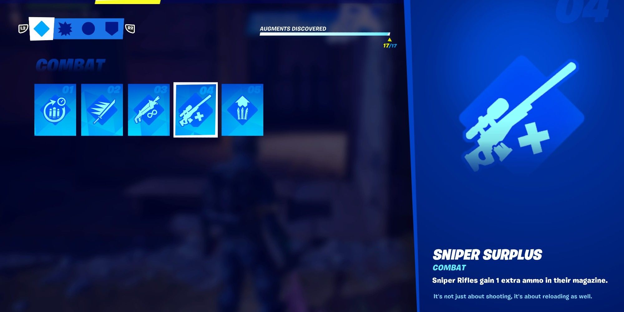 the sniper surplus augment in fortnite