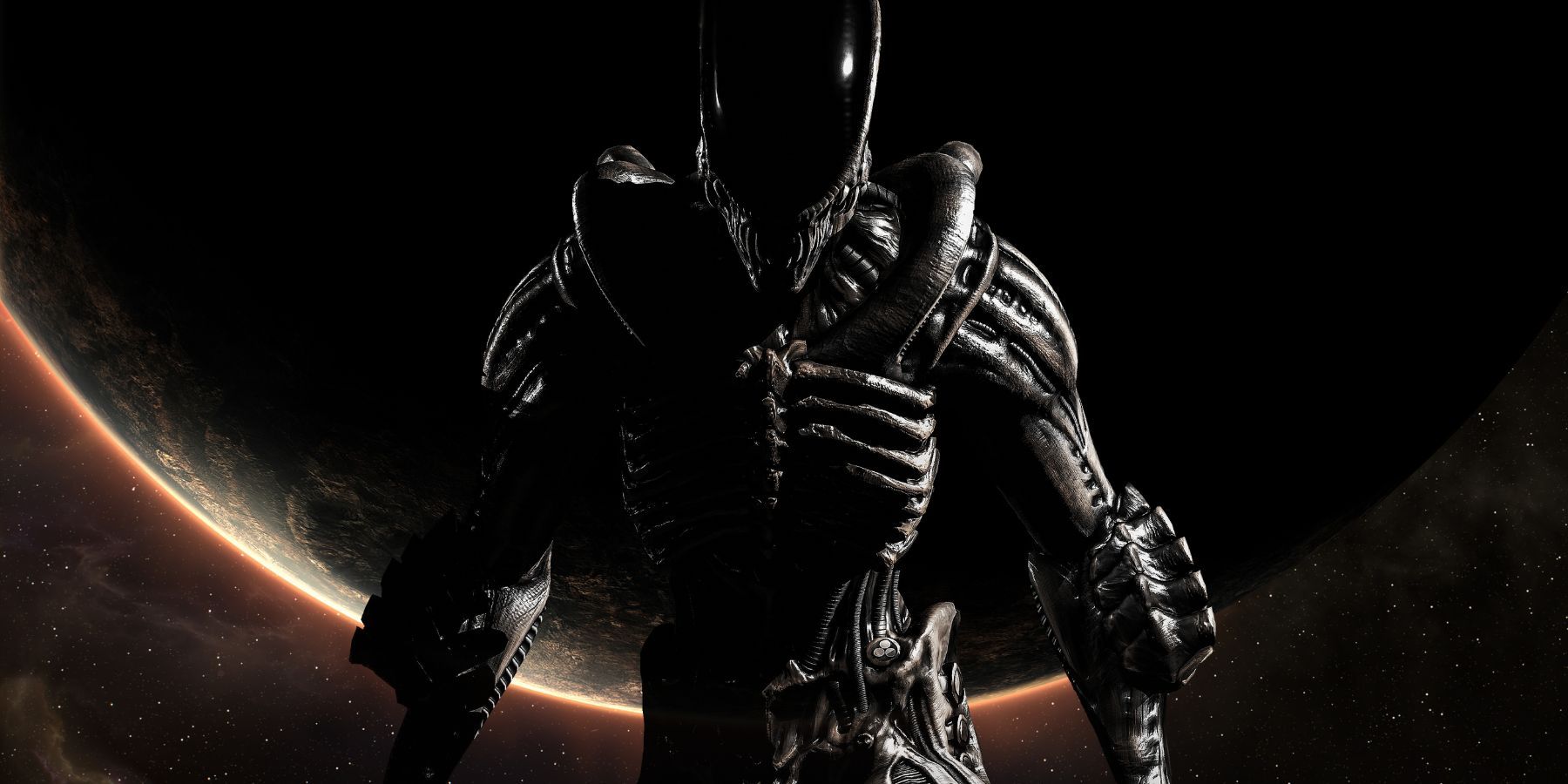 Download A Face-Off in Space: Alien Vs Predator Wallpaper