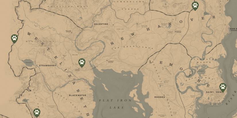 All Trapper locations in Red Dead Redemption 2