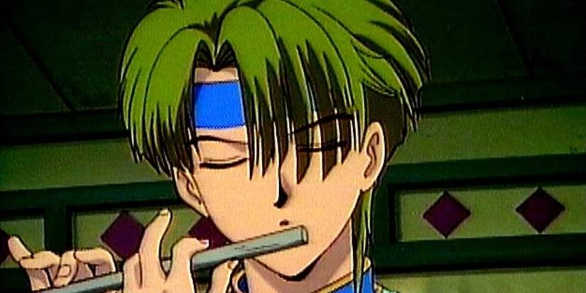 Amiboshi playing a flute