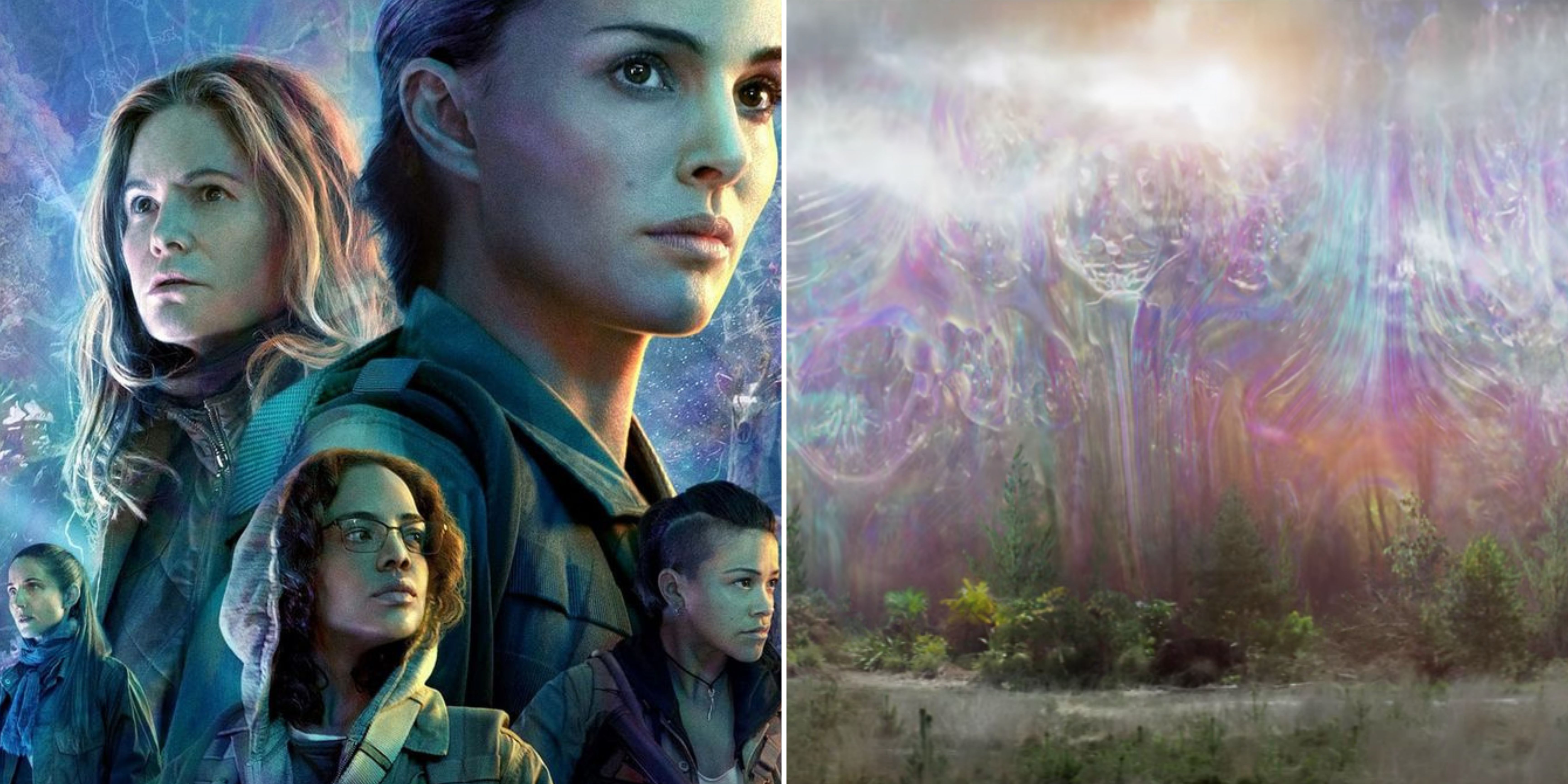 Annihilation poster and The Shimmering