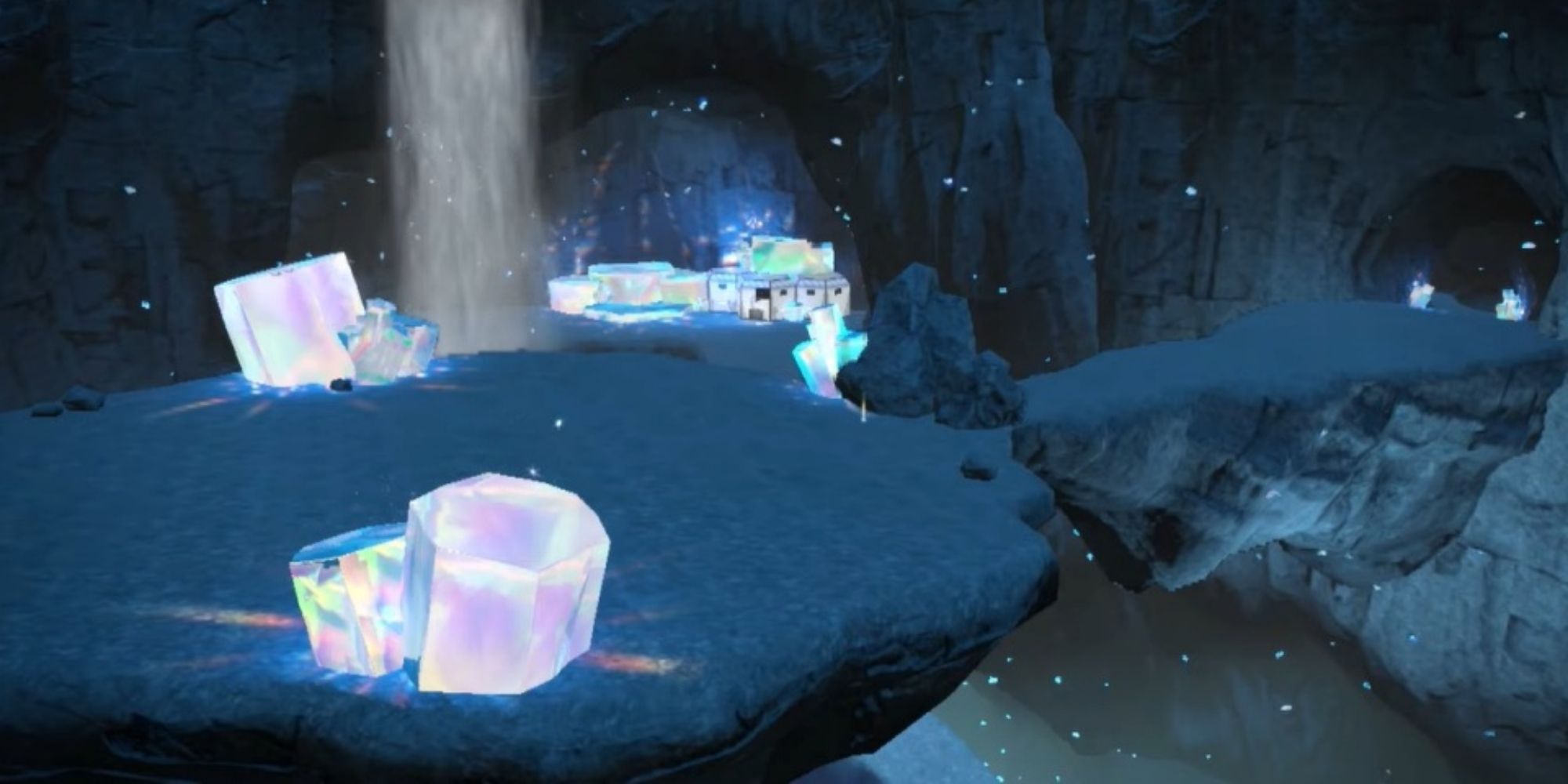 The Tera crystal caves in Area Zero