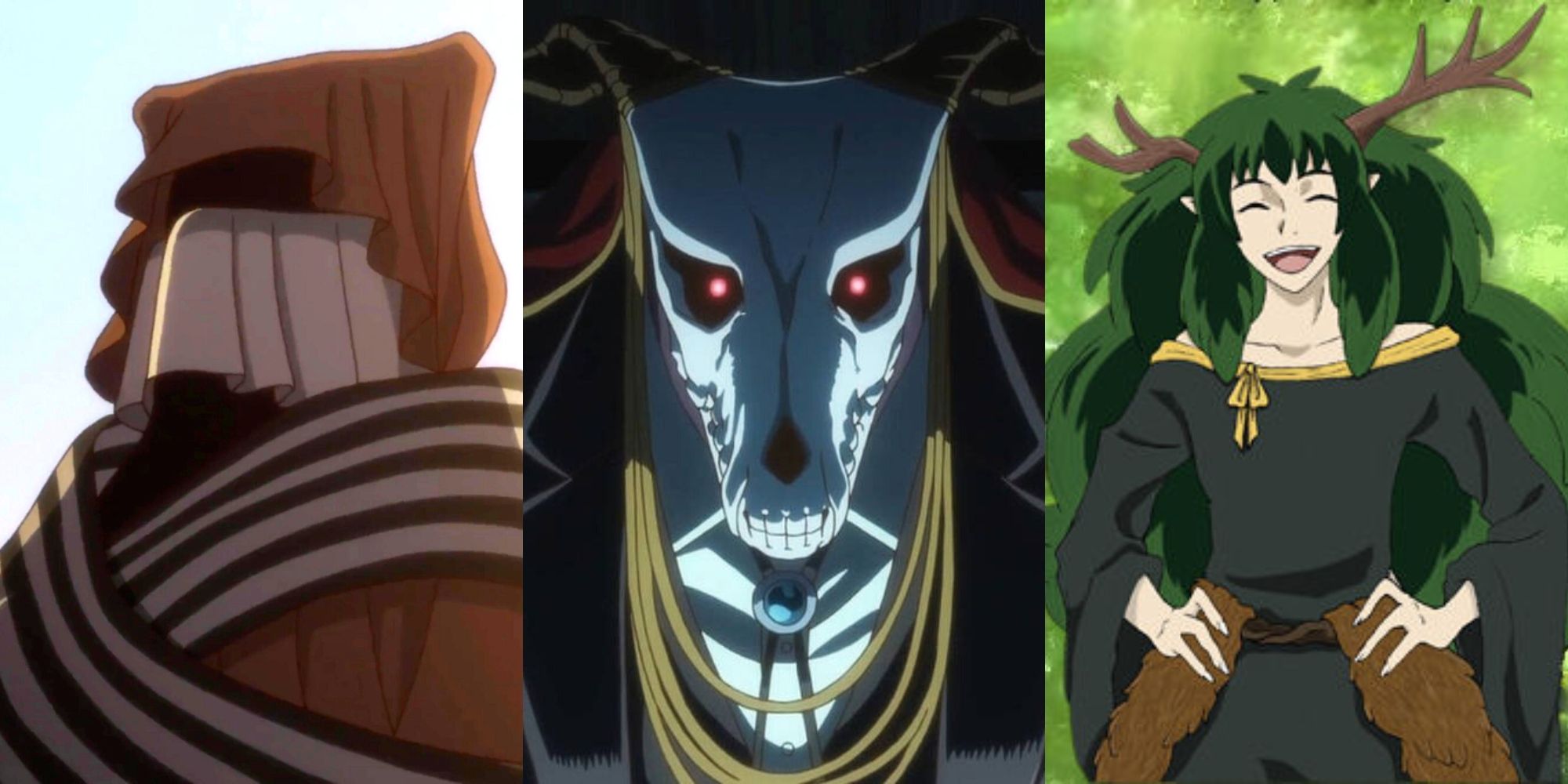 Os principais personagens de The Ancient Magus' Bride