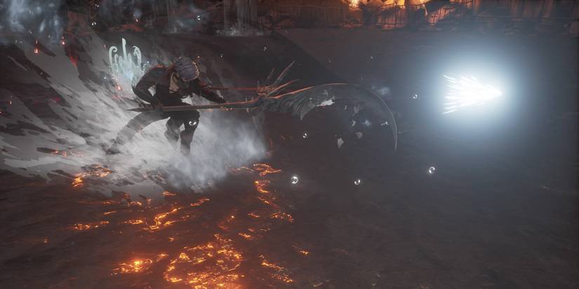 Using the Assassin's Sickle in Code Vein.