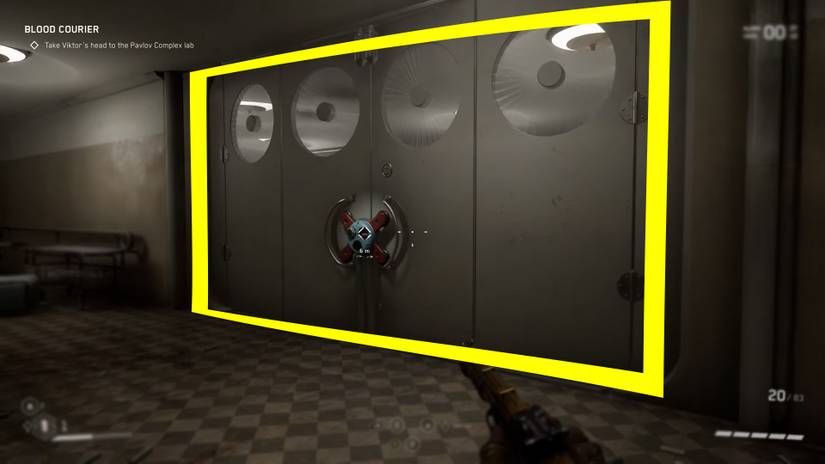 image showing the hospital door in atomic heart. 