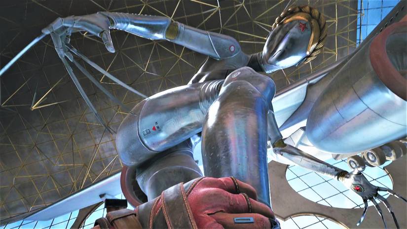 Left dropping her heel on p3