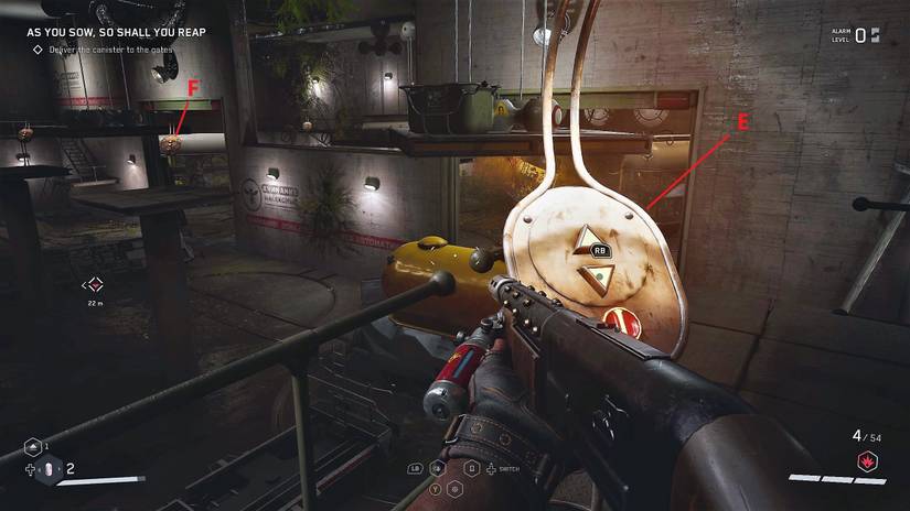 control panels e and f