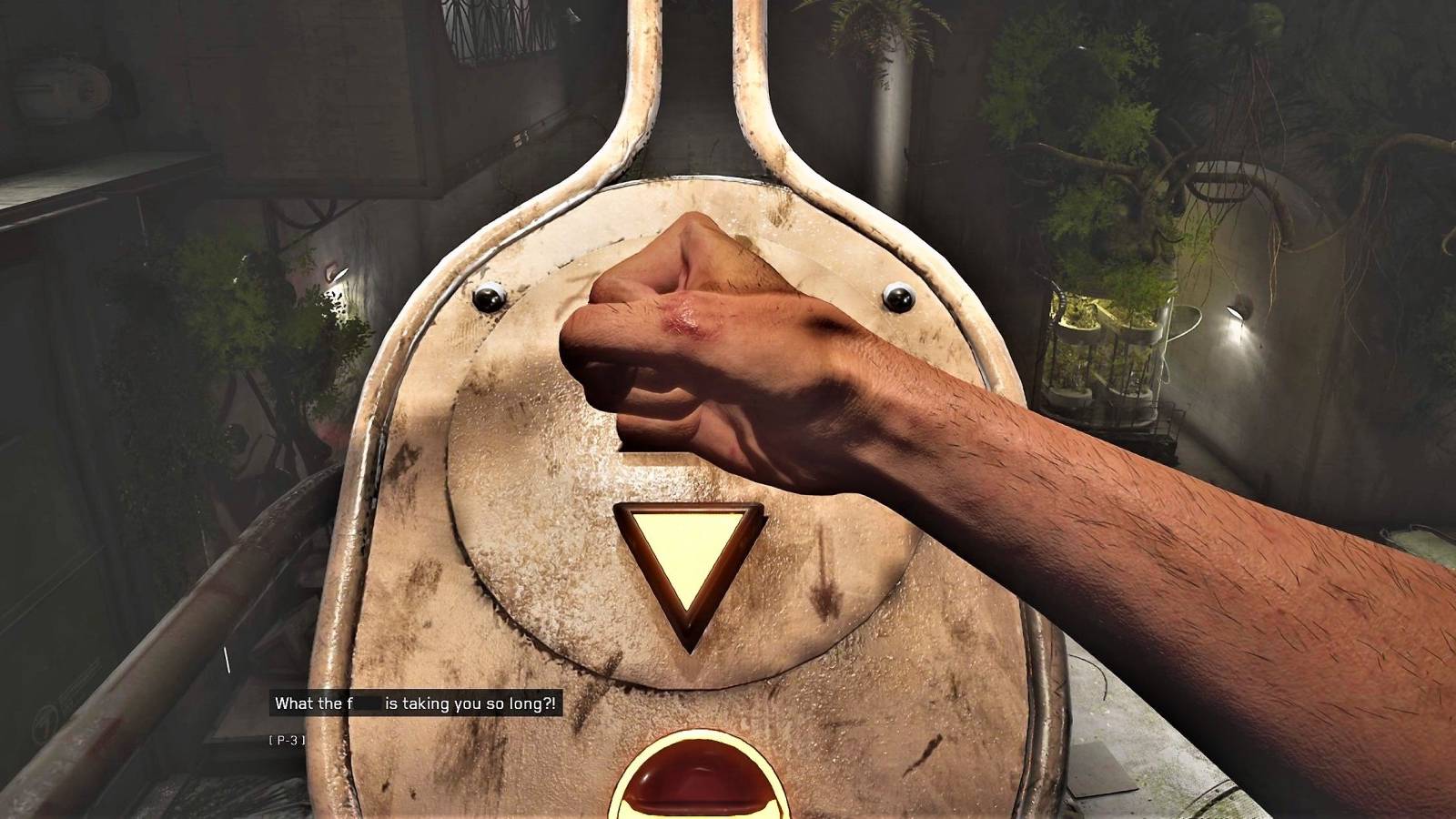 frustrated with the control panel