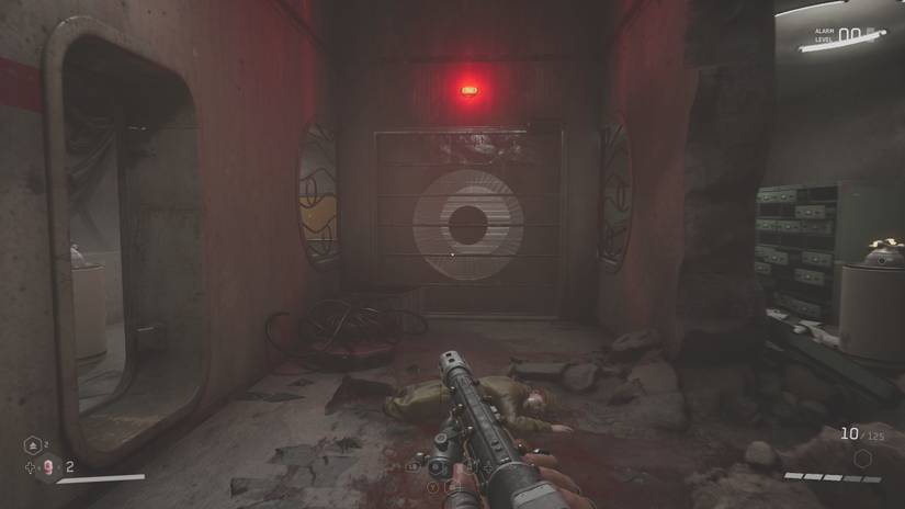 two stage doors in testing ground 10