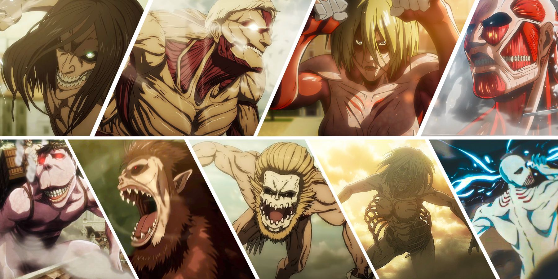 Attack on Titan Nine Original Titans