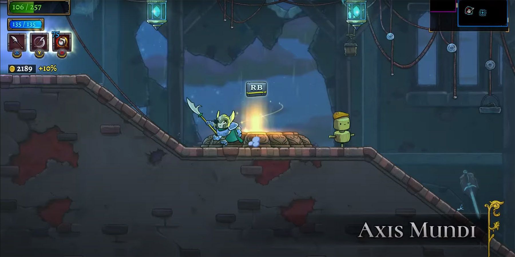 image showing axis mundi entrance in rogue legacy 2.