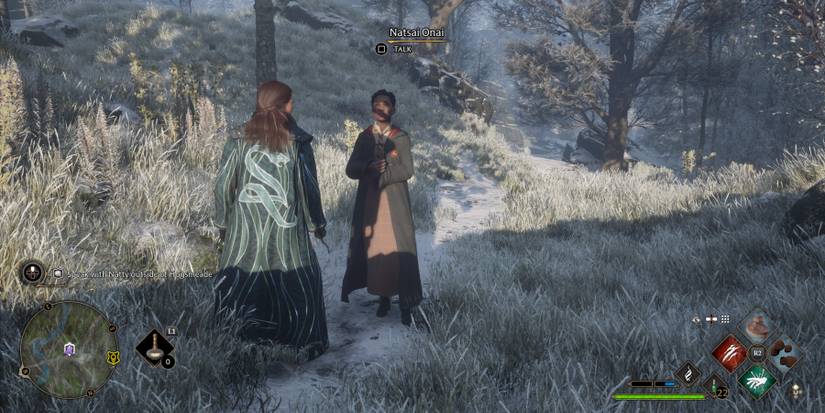Speaking to Natsai Onai in Hogwarts Legacy