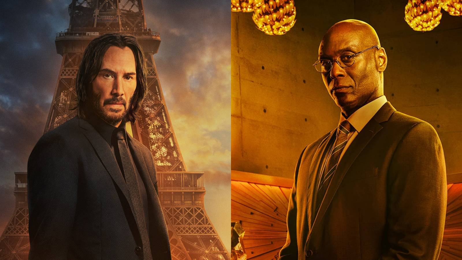 John Wick Keanu Reeves and Lance Reddick as Charon Ballerina