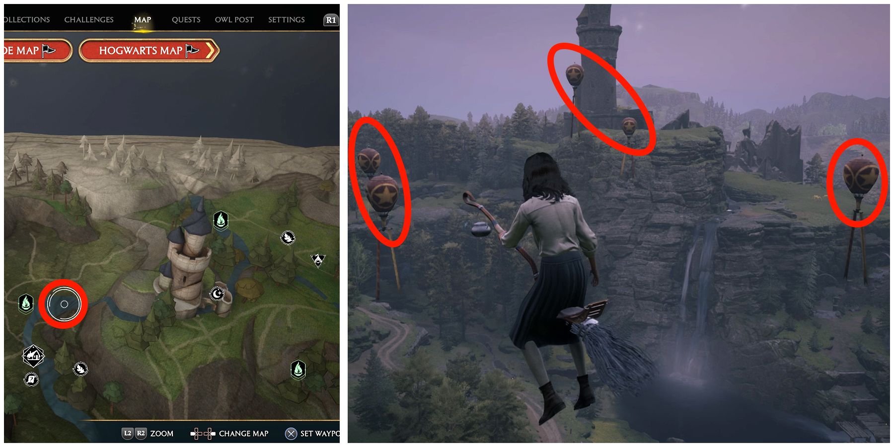 balloon 1 location in hogwarts legacy