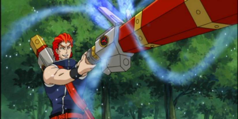 Bando holding a weapon