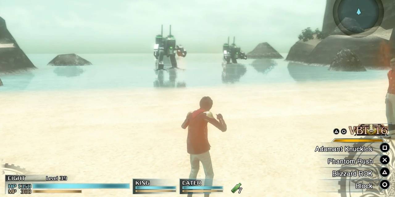 Battle On The Beach mission in Final Fantasy Type-0 Cropped