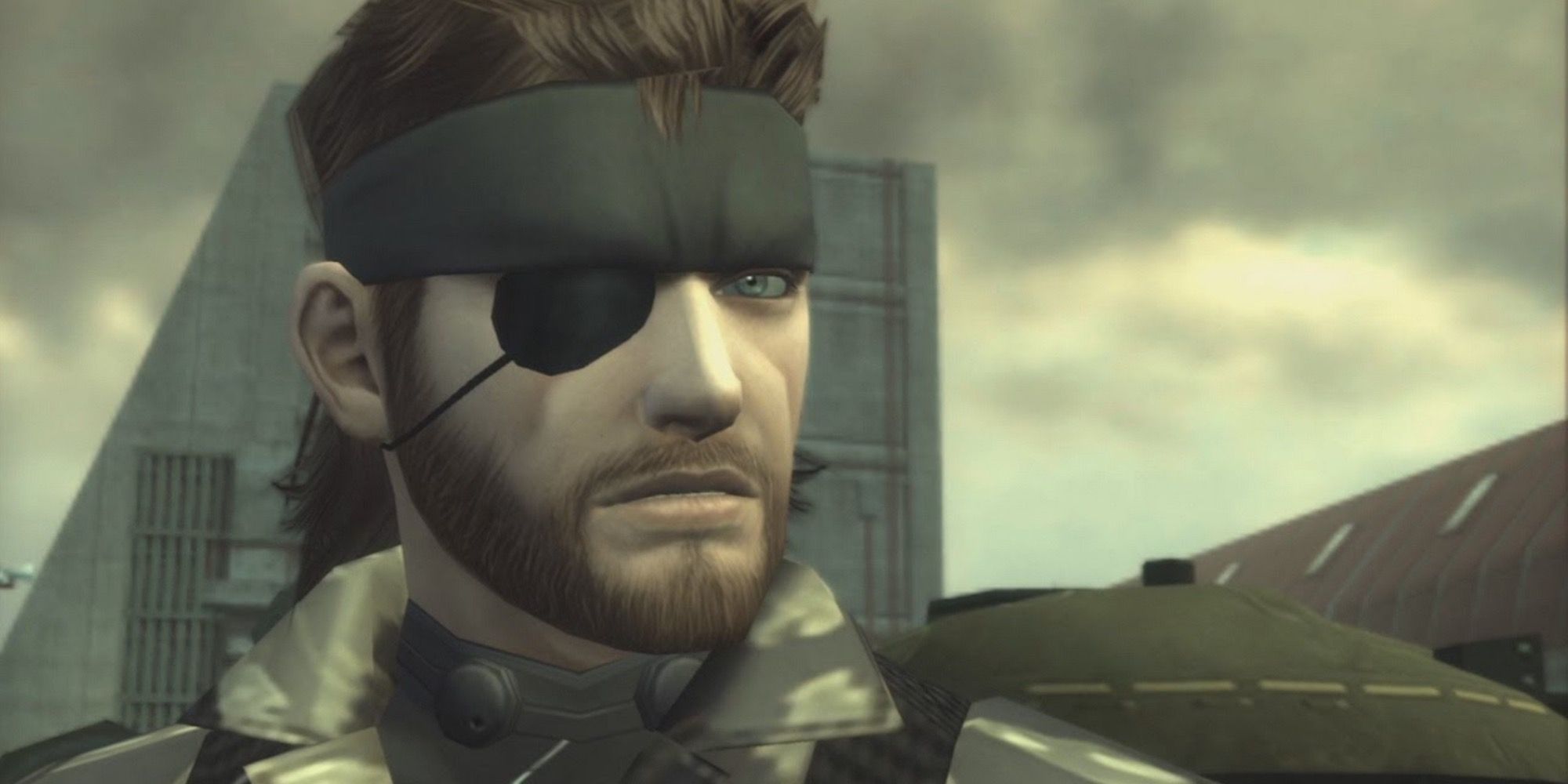 naked snake with his eyepatch in snake eater