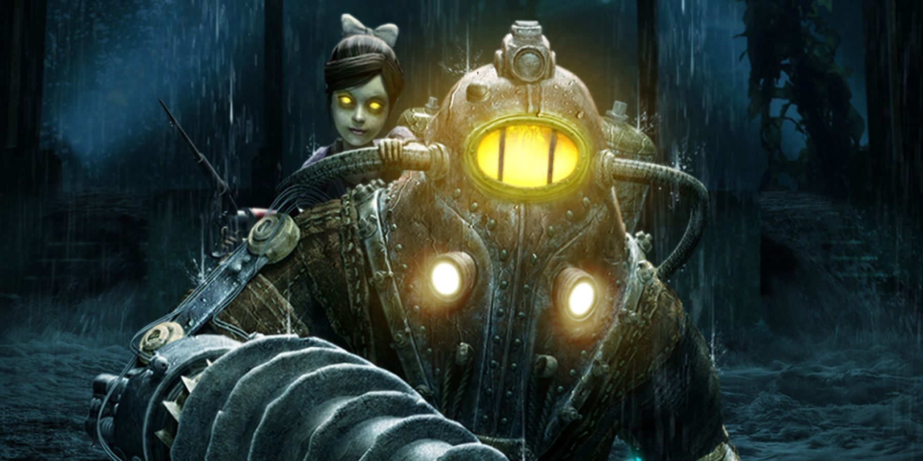 BioShock 2 Subject Delta with little sister Elanor