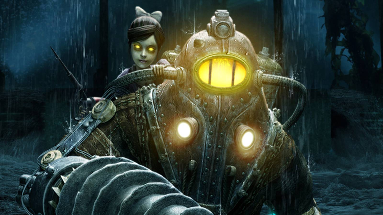 BioShock 2 Subject Delta with little sister Elanor