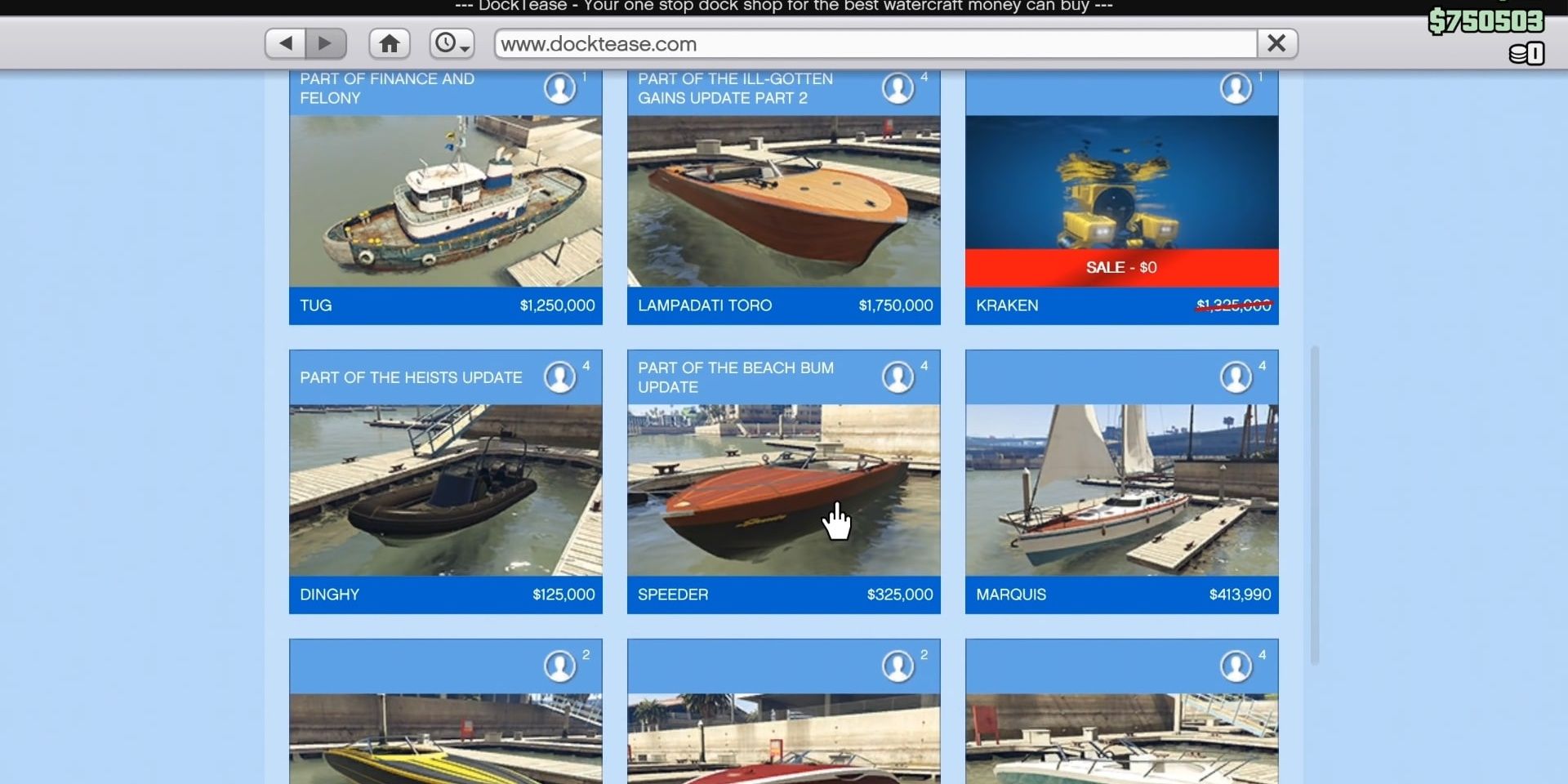 GTA Online Boats