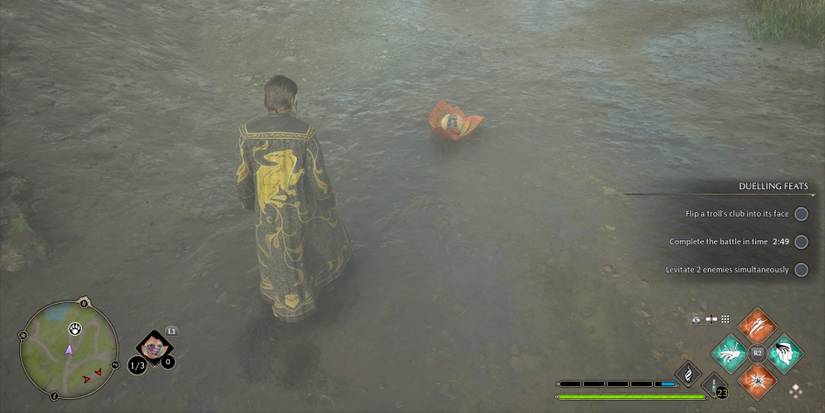 Releasing a Chinese Chomping Cabbage in Hogwarts Legacy