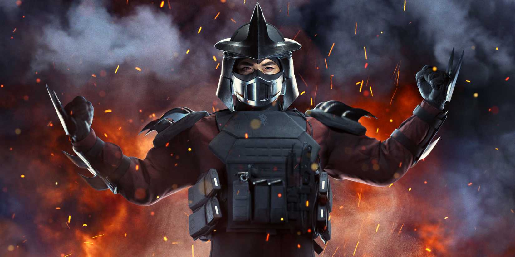 Propagační snímek obrazovky kostýmu operátora Shredder v Call of Duty Season 2 Reloaded.