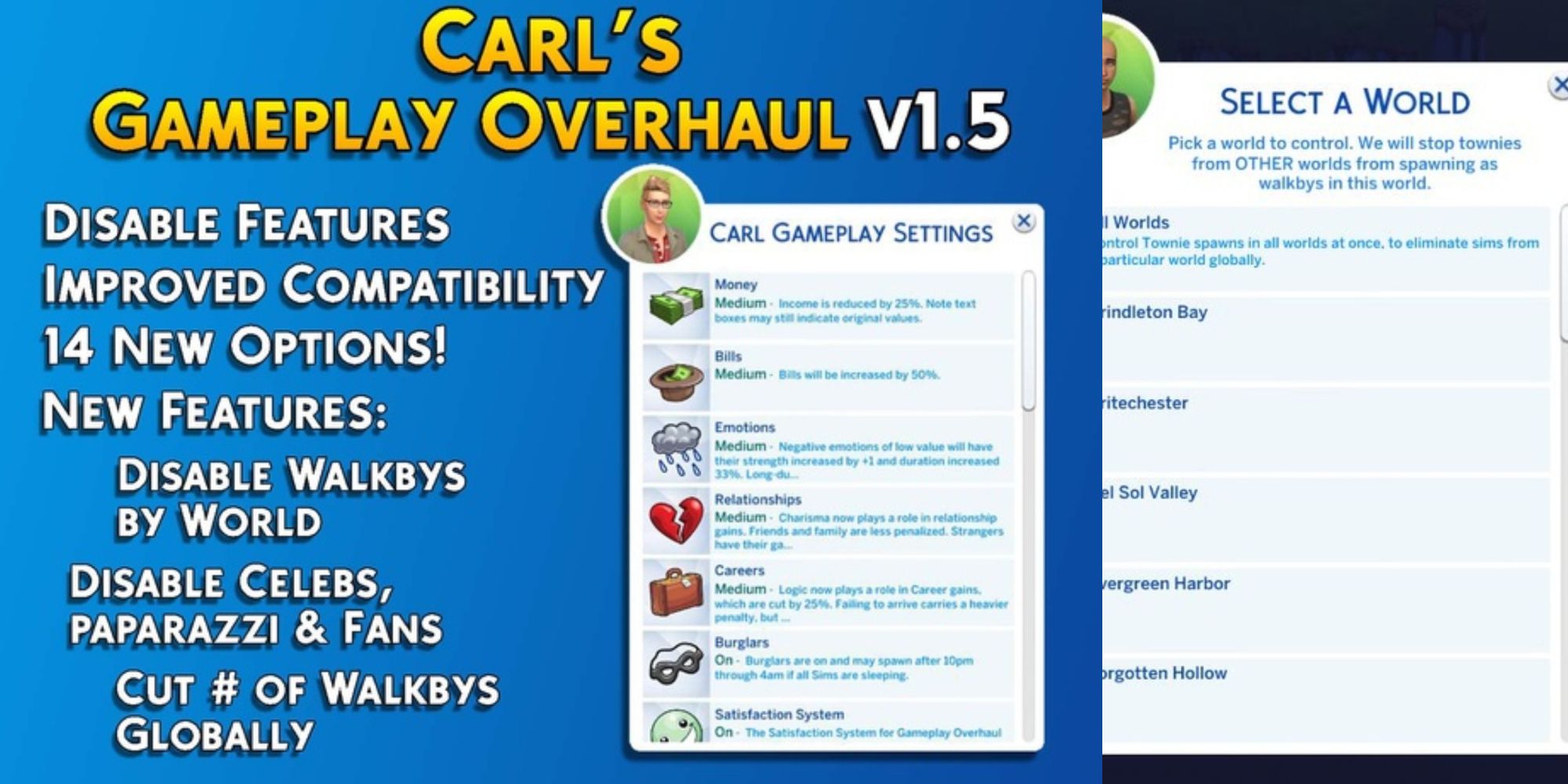 carls gameplay overhaul sims 4 mod