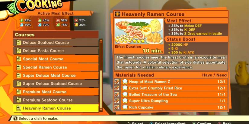 Dragon Ball Z Kakarot Heavenly Ramen Course