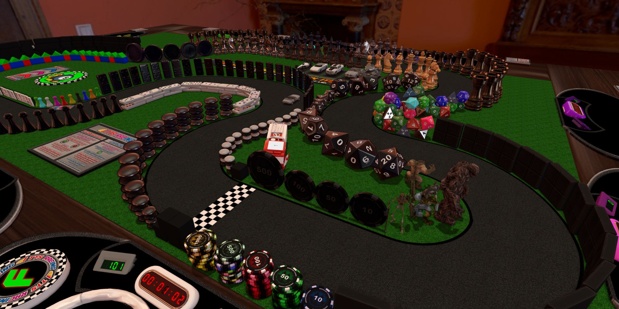 Chess, DnD, Tiles, Racing in Tabletop Simulator