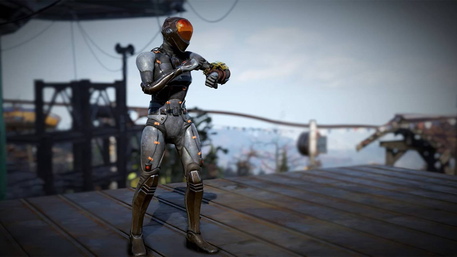 image showing the chinese stealth armor in fallout 76. 