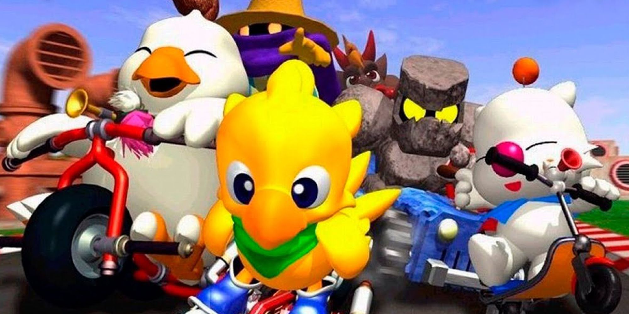 A collection of Final Fantasy characters in Chocobo Racing
