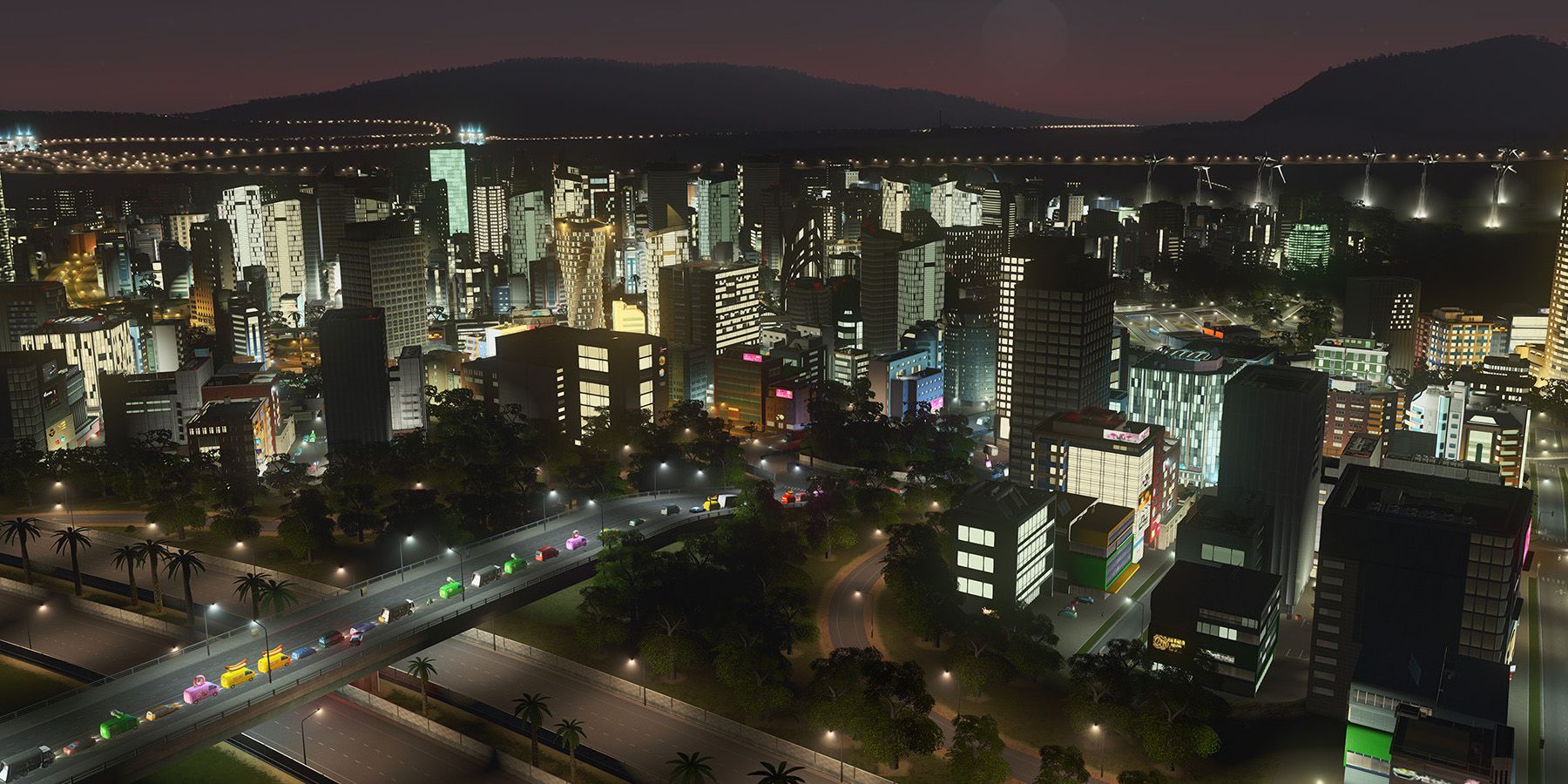 Cities Skylines Night