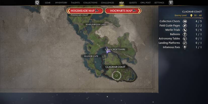 clagmar coast balloons location in hogwarts legacy
