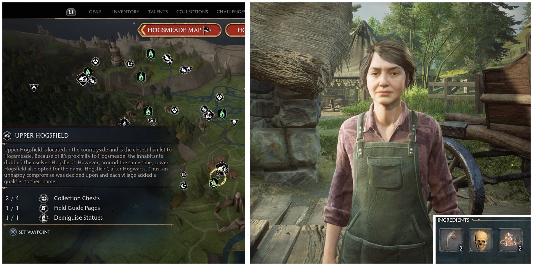 claire beaumont location in hogwarts legacy