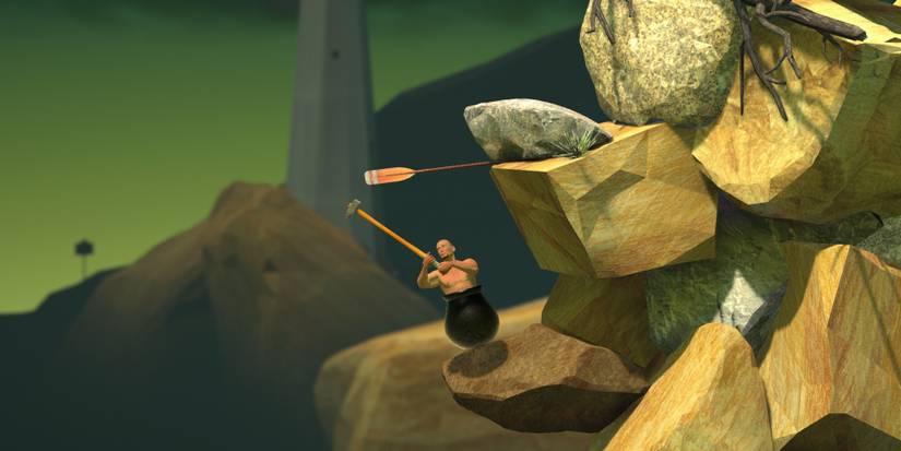 Climbing in Getting Over It