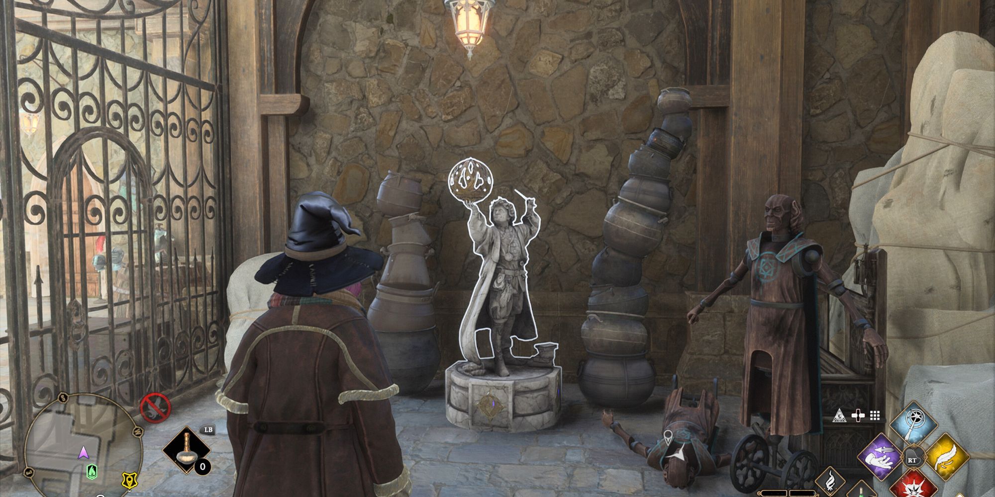 clock tower statue field guide page location Hogwarts Legacy