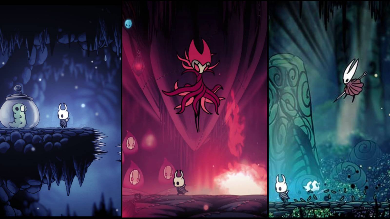 Hollow Knight Grub, Nightmare King Grimm, Hornet