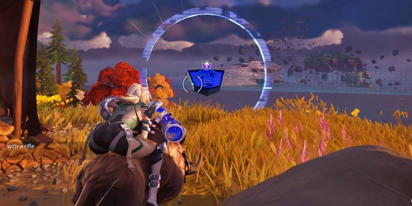 riding boar to collect level up token